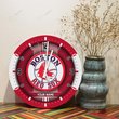 Boston Red Sox Wooden Clock