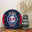 Minnesota Twins Wooden Clock