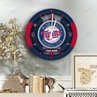 Minnesota Twins Wooden Clock