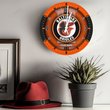 Baltimore Orioles Wooden Clock