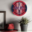 Atlanta Braves Wooden Clock