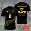 Personalized Black Ferns x New Zealand x Rugby World Cup 3D Apparel