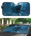 3D Attack Of The Jurassic Shark Custom Sunshade