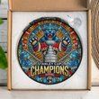 Fpanthers Stanley Cup Champions 2024 Stained Glass Suncatcher for Window Hanging