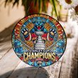 Fpanthers Stanley Cup Champions 2024 Stained Glass Suncatcher for Window Hanging