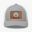Persionalized Manchester City Leather Patch Trucker Cap