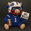 Handmade Buffalo Bills Crochet | with Glasses & Chains | Gift for fans