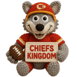 Handmade Kansas City Chiefs Crochet | with Glasses & Chains | Gift for fans