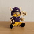 Handmade Minnesota Vikings Crochet | with Glasses & Chains | Gift for fans
