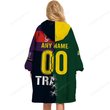 Melbourne Storm NRL Mix Kangaroos Hoodie Blanket Shirt