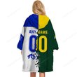 Canterbury Bankstown Bulldogs NRL Mix Kangaroos Hoodie Blanket Shirt