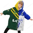 Canterbury Bankstown Bulldogs NRL Mix Kangaroos Hoodie Blanket Shirt