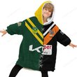 Wests Tigers NRL Mix Kangaroos Hoodie Blanket Shirt