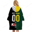 Wests Tigers NRL Mix Kangaroos Hoodie Blanket Shirt