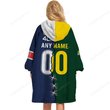 Sydney Roosters NRL Mix Kangaroos Hoodie Blanket Shirt