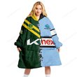 Cronulla Sutherland Sharks NRL Mix Kangaroos Hoodie Blanket Shirt