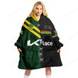 Penrith Panthers NRL Mix Kangaroos Hoodie Blanket Shirt