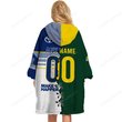 North Queensland Cowboys NRL Mix Kangaroos Hoodie Blanket Shirt