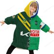 Canberra Raiders NRL Mix Kangaroos Hoodie Blanket Shirt