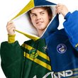 Parramatta Eels NRL Mix Kangaroos Hoodie Blanket Shirt