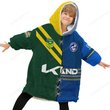 Parramatta Eels NRL Mix Kangaroos Hoodie Blanket Shirt