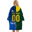 Parramatta Eels NRL Mix Kangaroos Hoodie Blanket Shirt