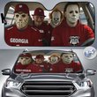 Georgia Bulldogs Horror Movie Car Sunshade | NFL Halloween Windshield Cover Funny Car Sunshade Limited Edition