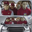 Aston Villa Horror Movie Funny Car Sunshade | EPL Halloween Windshield Cover Funny Car Sunshade Limited Edition