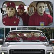 Aston Villa Horror Movie Funny Car Sunshade | EPL Halloween Windshield Cover Funny Car Sunshade Limited Edition
