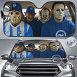 Brighton & Hove Albion Horror Movie Funny Car Sunshade | EPL Halloween Windshield Cover Funny Car Sunshade Limited Edition