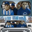 Brighton & Hove Albion Horror Movie Funny Car Sunshade | EPL Halloween Windshield Cover Funny Car Sunshade Limited Edition