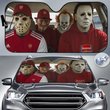Arsenal Horror Movie Funny Car Sunshade | EPL Halloween Windshield Cover Funny Car Sunshade Limited Edition