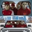 Arsenal Horror Movie Funny Car Sunshade | EPL Halloween Windshield Cover Funny Car Sunshade Limited Edition