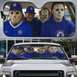 Chelsea Horror Movie Funny Car Sunshade | EPL Halloween Windshield Cover Funny Car Sunshade Limited Edition