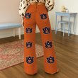 Auburn Tigers Logo Print Wide Leg Jeans | Fan Fashion Statement