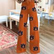 Auburn Tigers Logo Print Wide Leg Jeans | Fan Fashion Statement