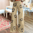 Army Black Knights Logo Print Wide Leg Jeans | Fan Fashion Statement
