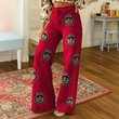 Ohio State Buckeyes Logo Print Wide Leg Jeans | Fan Fashion Statement
