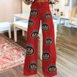 Ohio State Buckeyes Logo Print Wide Leg Jeans | Fan Fashion Statement