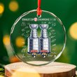 FPanthers Stanley Cup Champions 2025 Back to Back Glass Ornament