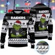 Las Vegas Raiders Grinch Jersey Premium Ugly Sweater Xmas