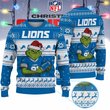 Detroit Lions Grinch Jersey Premium Ugly Sweater Xmas
