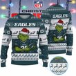 Philadelphia Eagles Grinch Jersey Premium Ugly Sweater Xmas