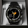 McLaren Formula 1 Team 2025 Constructors’ 10 Times Black Stainless Steel Watch V