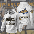 MSU Bobcats 2025 FCS National Champions 3D Waffle Hoodie II