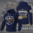 MSU Bobcats 2025 FCS National Champions 3D Waffle Hoodie III