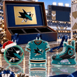 San Jose Sharks NHL Team Full Set 3 Acrylic Ornament
