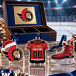 Ottawa Senators NHL Team Full Set 3 Acrylic Ornament
