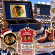 Chicago Blackhawks NHL Team Full Set 3 Acrylic Ornament