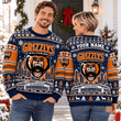Grizzlys Wolfsburg DEL Christmas Ugly Sweatshirt Custom Any name